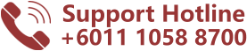 Support Hotline +6011 1058 8700